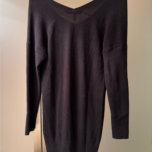 WHBM Women’s black sweater dress, size large - Picture 3 of 4